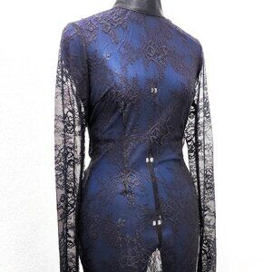 black lace bodycon dress size M from Dolls Kill